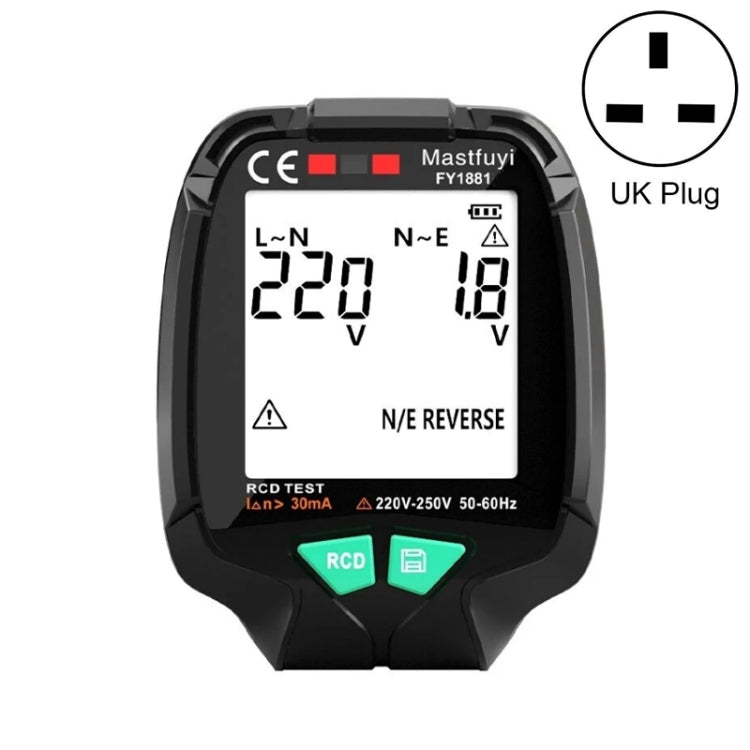 FUYI FY1881 High Precision Power Polarity Phase Socket Tester(UK Plug) - free shipping - PMC TechLife - Order now!
