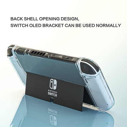 Game Console Crystal Shell Remote Sensing Cap Tempered Film Storage Bag Set For Switch OLED Console Storage Bag+Crystal Case+Rocker Capx6+Tempered Film - Bags by PMC Jewellery | Online Shopping South Africa | PMC Jewellery