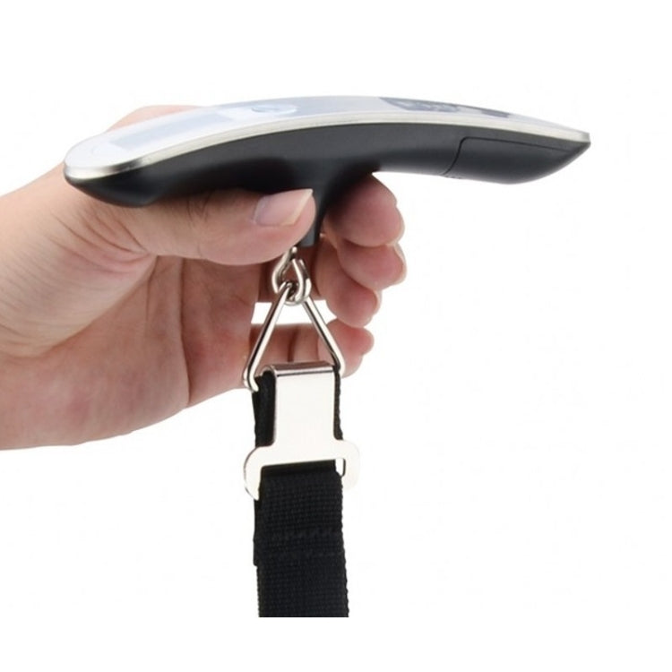 Stainless Steel Handheld Electronic Luggage Scale Portable Express Scale(Black) - Hanging Scales by PMC Jewellery | Online Shopping South Africa | PMC Jewellery