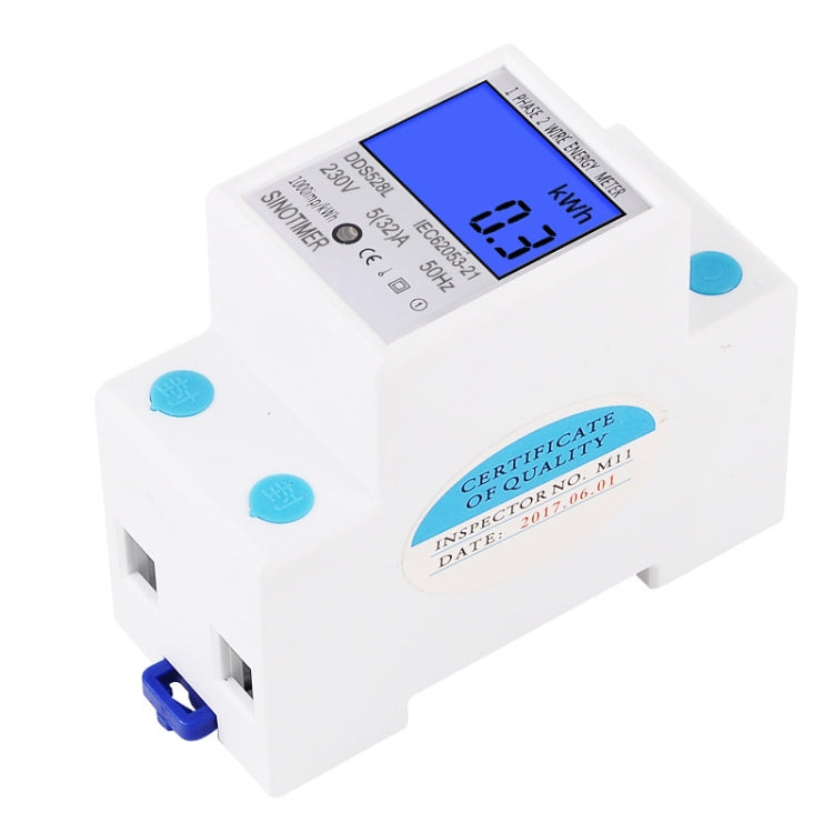 DDS528L Backlight Display Home Single-phase Rail Energy Meter 5-32A(110V 60Hz) - Current & Voltage Tester by SINOTIMER | Online Shopping South Africa | PMC TechLife | Buy Now Pay Later Mobicred