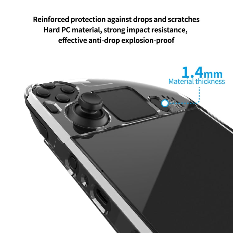 PGTECH Split Crystal Hard Shell Case for Steam Deck Game Console - Cover Case by PMC TechLife | Online Shopping South Africa | PMC TechLife | Buy Now Pay Later Mobicred