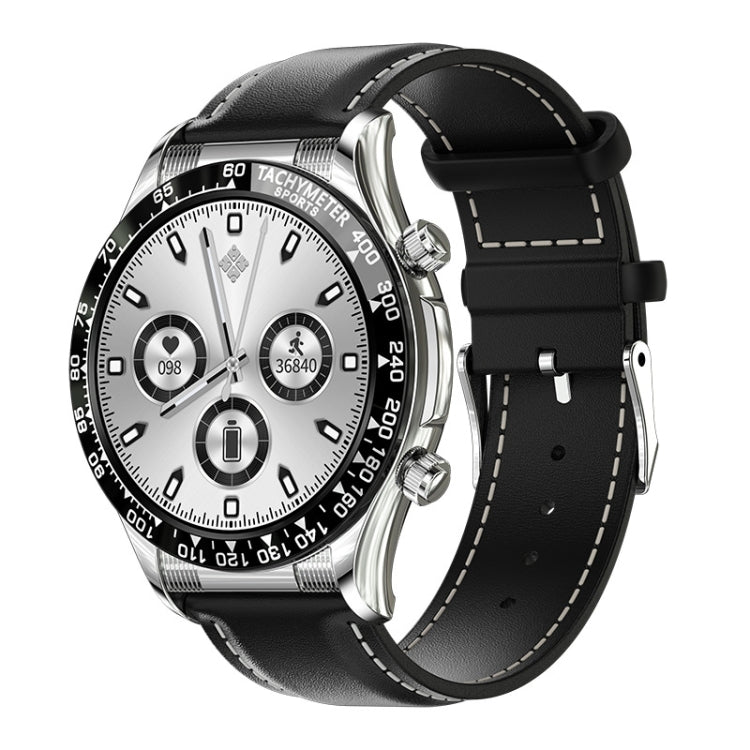 LOANIY E18 Pro Smart Bluetooth Calling Watch with NFC Function, Color: Black Leather - free shipping - PMC TechLife - Order now!