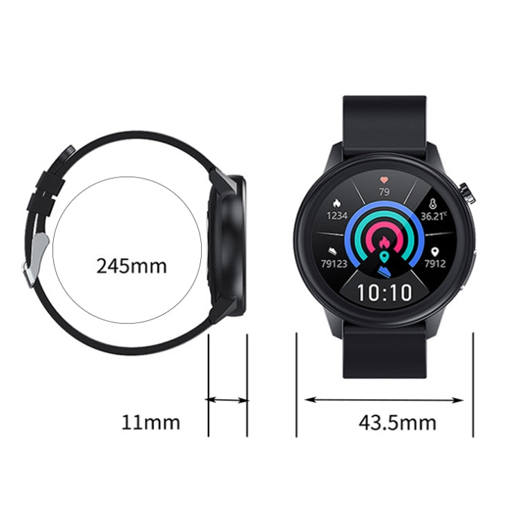 LOANIY E80 1.3 Inch Heart Rate Detection Smart Watch, Color: Black Silicone - Smart Watches by LOANIY | Online Shopping South Africa | PMC Jewellery | Buy Now Pay Later Mobicred