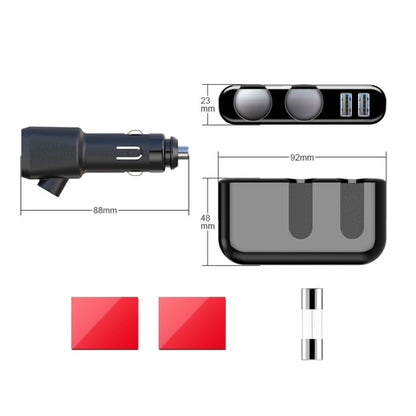 SHUNWEI Car Cigarette Lighter Charger 12/24V USB Converts Socket, Style: 2 Holes 2 USB Voltage - Car Charger by SHUNWEI | Online Shopping South Africa | PMC Jewellery