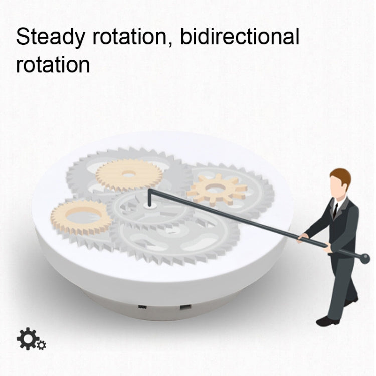 Photography Electric Turntable Automatic Rotating Display Stand,Style: Plug -in 2 In 1 30/35 cm -  by PMC TechLife | Online Shopping South Africa | PMC TechLife