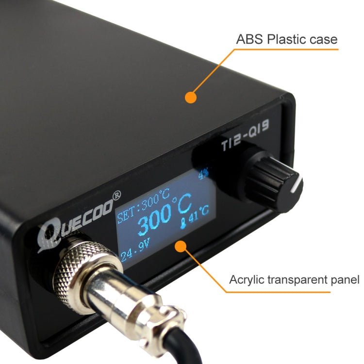 QUECOO 1.3 Inch Display Soldering Station with Handle, Set: EU Plug (Q19+907) - free shipping - PMC TechLife - Order now!