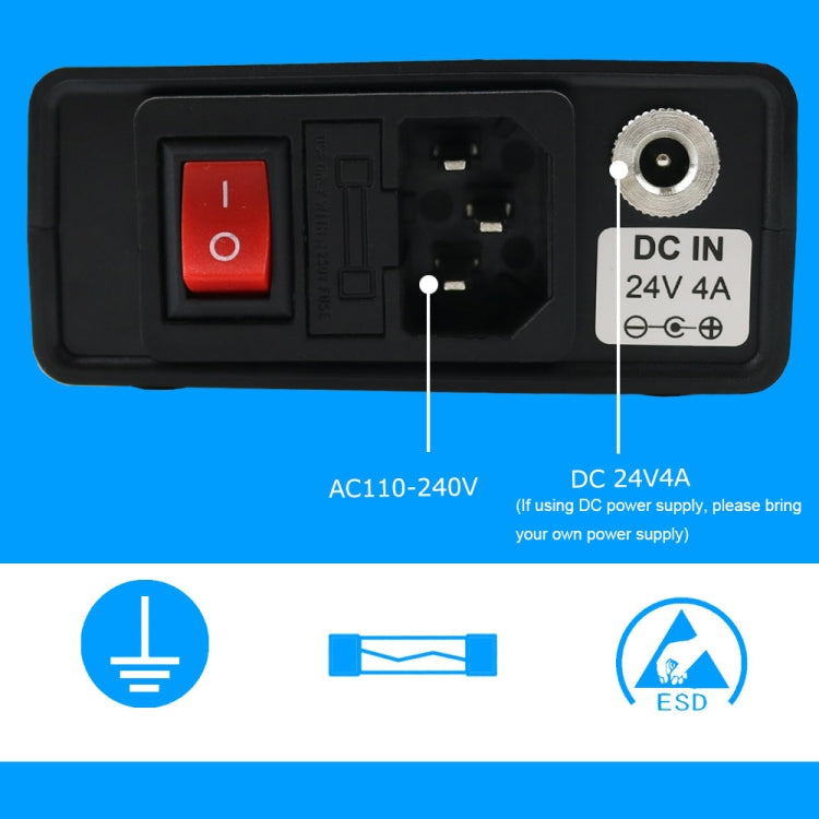 QUECOO 1.3 Inch Display Soldering Station with Handle, Set: US Plug (Q19+P9) - free shipping - PMC TechLife - Order now!
