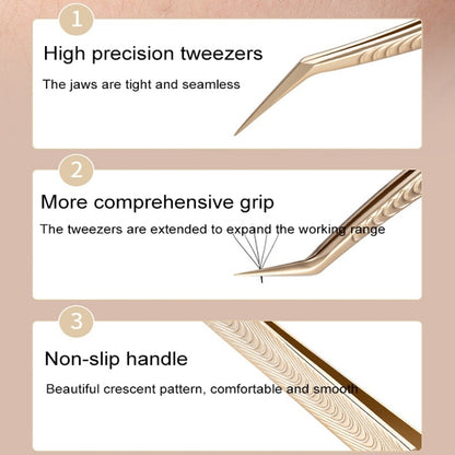 Eyelash Clip Eyelash Tweezers High Precision Eyelash Extension Tool(Princess Tweezers) - Tools by PMC Jewellery | Online Shopping South Africa | PMC Jewellery