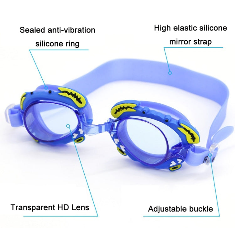 RUIHE 2 PCS Children Cute Cartoon Waterproof Anti-fog Swimming Goggles(Blue) - Swimming Glasses by RUIHE | Online Shopping South Africa | PMC Jewellery