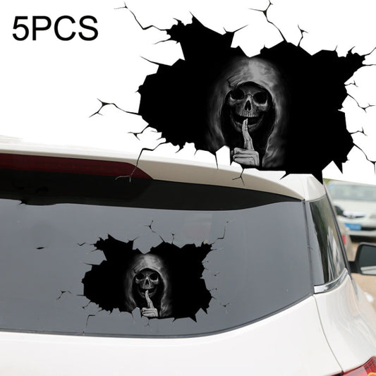 5PCS Halloween Horror Skull Car Window Sticker, Size:, Color: 30x20cm - Decorative Sticker by PMC Jewellery | Online Shopping South Africa | PMC Jewellery