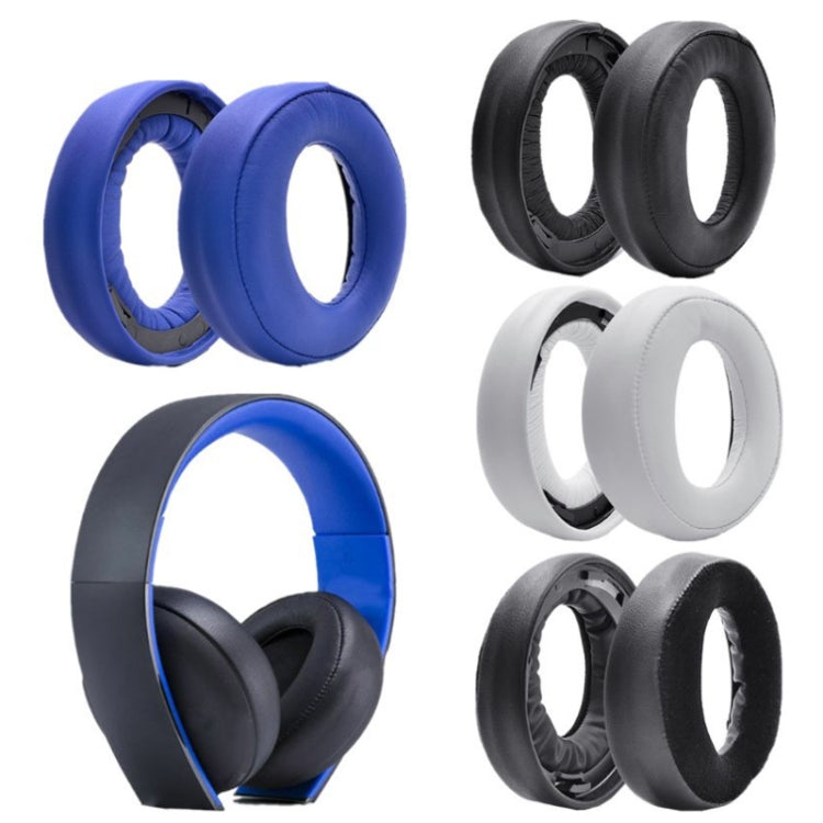2 PCS Headphone Sponge Cover for SONY PS3 PS4 7.1 Gold,Style: Blue Earpads - Earmuff & Pad by PMC TechLife | Online Shopping South Africa | PMC TechLife