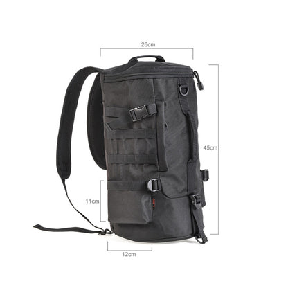 LEO 28085 Cylina Shape Fishing Gear Backpack Fishing Rod Outdoor Shoulder Bag(28085-B Black) - Storage Boxes & Storage Bags by LEO | Online Shopping South Africa | PMC Jewellery | Buy Now Pay Later Mobicred