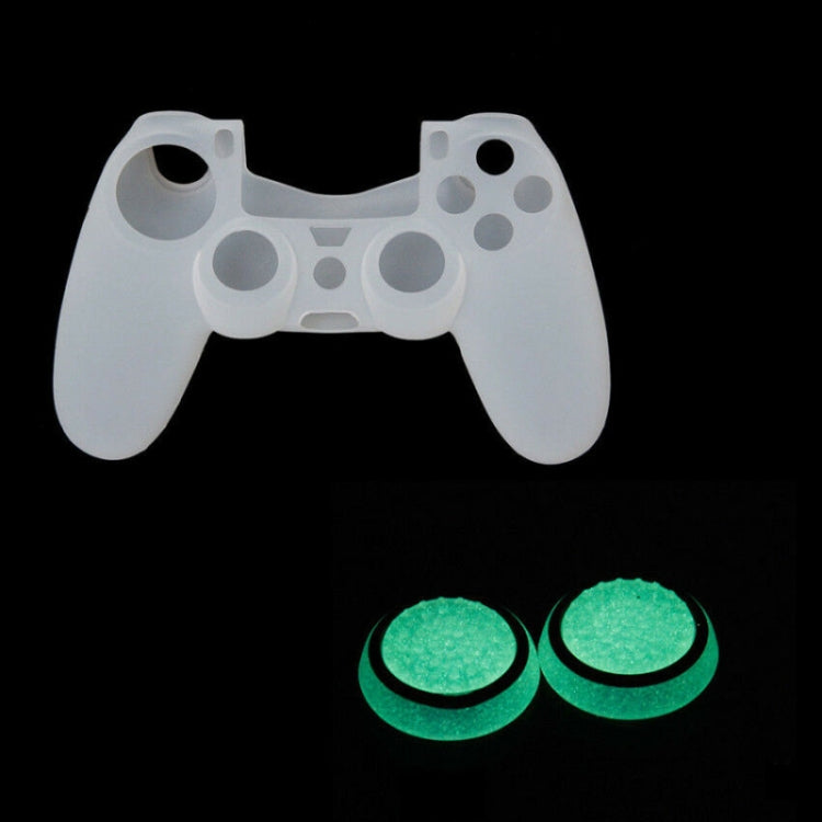 10 PCS Gamepad Silicone Luminous Button Cap Rocker Cap For PS5/PS4/PS3/ONE/360/PRO/series X/S(Transparent Blue Circle) - Cases by PMC Jewellery | Online Shopping South Africa | PMC Jewellery