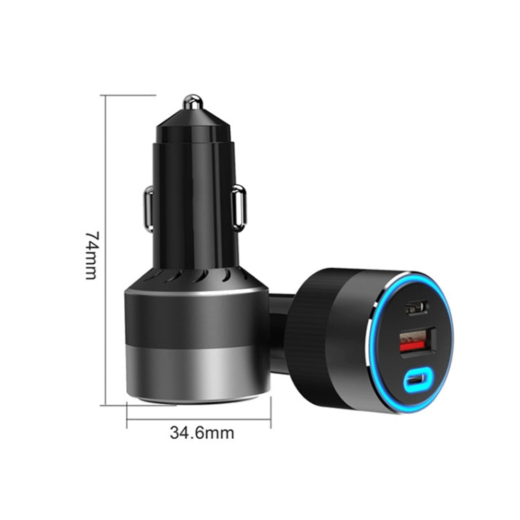 IBD353 Multifunctional Flame Retardant Car Phone Charger, Model: 1U2C 130W - Car Charger by PMC TechLife | Online Shopping South Africa | PMC TechLife