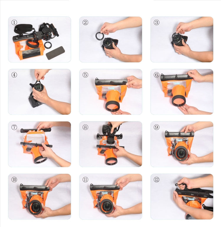 Tteoobl  20m Underwater Diving Camera Housing Case Pouch  Camera Waterproof Dry Bag, Size: M(Frosted Transparent) - free shipping - PMC TechLife - Order now!