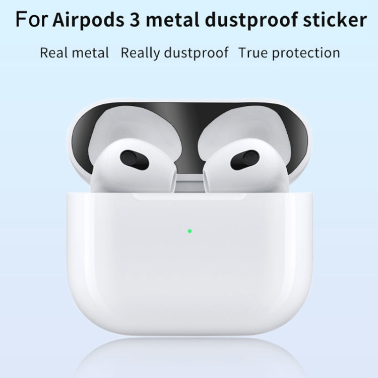 2 PCS Headphone Inner Cover Sticker Dustproof Protective Film For Airpods 3(Green) - Protective Sticker by PMC TechLife | Online Shopping South Africa | PMC TechLife | Buy Now Pay Later Mobicred