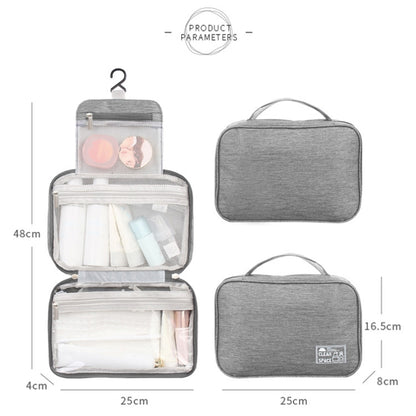 RH261 Foldable Travel Dry and Wet Separation Washing Bag(Grey) - Storage Boxes by PMC Jewellery | Online Shopping South Africa | PMC Jewellery