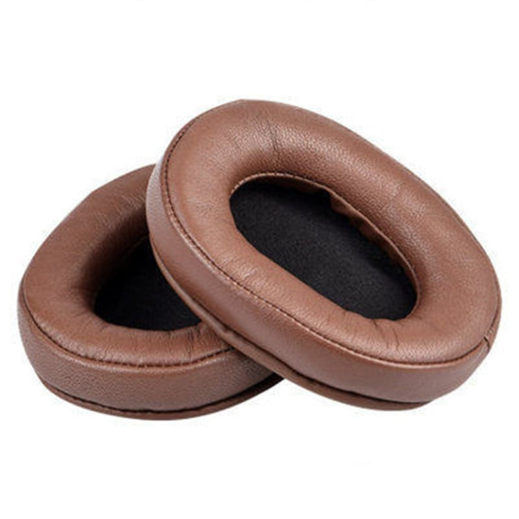 2 PCS Headset Sponge Earmuffs For SONY MDR-7506 / V6 / 900ST, Color: Brown Lambskin - Earmuff & Pad by PMC Jewellery | Online Shopping South Africa | PMC Jewellery