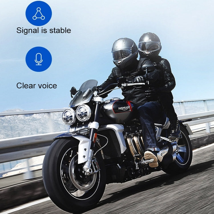 Motorcycle Helmet Call Music Navigation Bluetooth Headset, Color: Red(Soft Pipe Microphone) - Motorcycle Walkie Talkie by PMC TechLife | Online Shopping South Africa | PMC TechLife