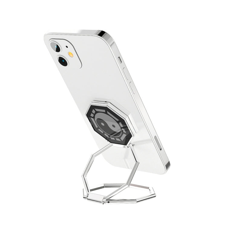 Metal Ring Buckle Live Rotating Magnetic Suction Car Desktop Tablet Folding Phone Bracket(Bagua Map) - Desktop Holder by PMC TechLife | Online Shopping South Africa | PMC TechLife