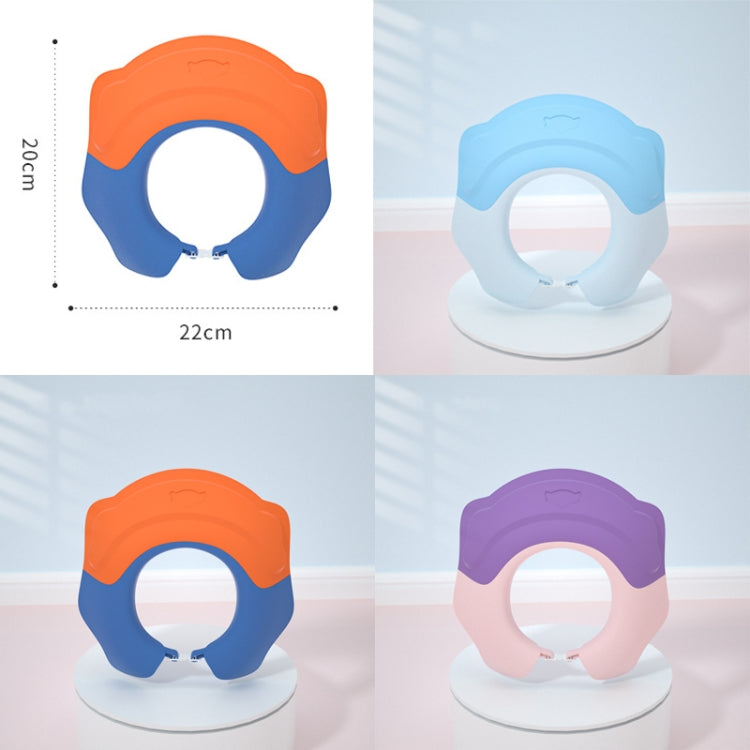 3PCS Shampoo Earmuffs Silicon Infant Wash Bath Cap Child Washing Hat(Orange) - Baby Care by PMC TechLife | Online Shopping South Africa | PMC TechLife
