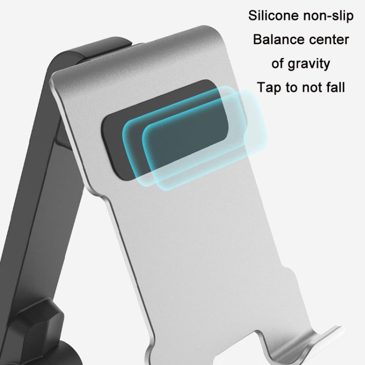 Portable Mobile Phone Tablet Desktop Stand, Color: Square Swivel Dark Gray - Desktop Holder by PMC TechLife | Online Shopping South Africa | PMC TechLife