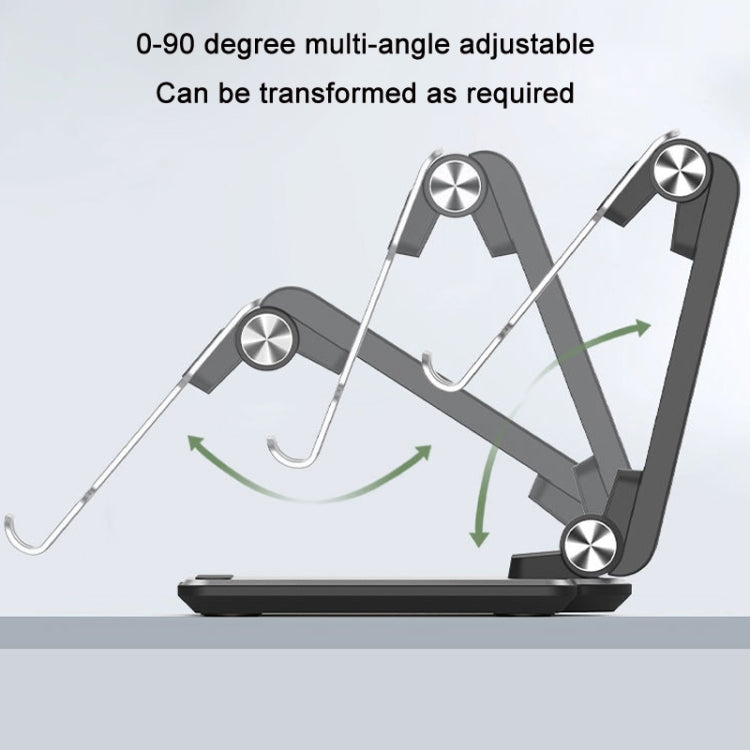 Portable Mobile Phone Tablet Desktop Stand, Color: Square Swivel Dark Gray - Desktop Holder by PMC TechLife | Online Shopping South Africa | PMC TechLife