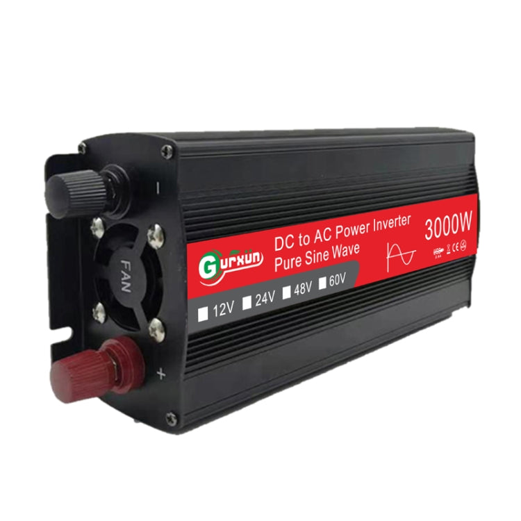 Gurxun Sine Wave Inverter 3000W 12/24/48/60V To 220V Car Boost Converter, Specification: 48V-220V -  by PMC Jewellery | Online Shopping South Africa | PMC Jewellery