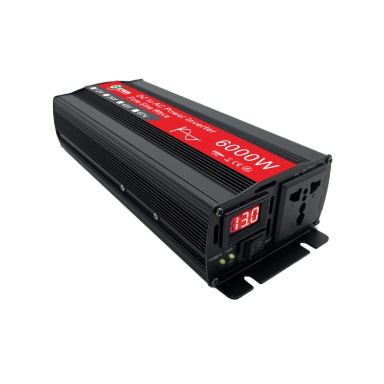 Gurxun 6000W High Power Sine Wave Inverter With Single Digital Display, Specification: 12V-220V - Pure Sine Wave by Gurxun | Online Shopping South Africa | PMC Jewellery | Buy Now Pay Later Mobicred