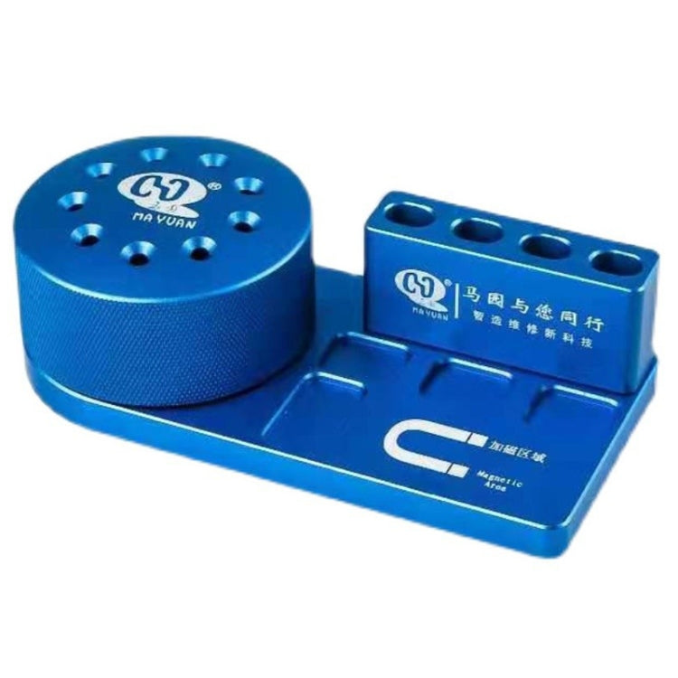 MaYuan Screwdriver Storage Rack Rotary Base Metal Screwdriver Storage Box(Blue) - Others by PMC TechLife | Online Shopping South Africa | PMC TechLife