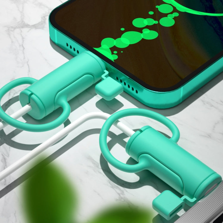 3 PCS Soft Washable Data Cable Silicone Case For Apple, Spec: Type-C (White) - Cable Organizer by PMC TechLife | Online Shopping South Africa | PMC TechLife