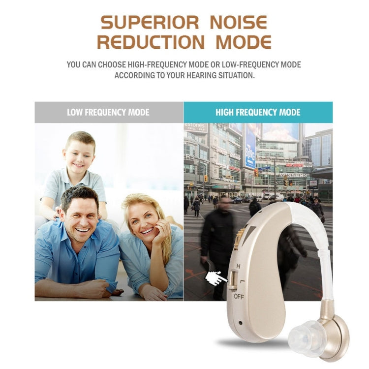 Hearing Aid Audiphones Sound Amplifier EU Plug(Golden) - Hearing Aids by PMC TechLife | Online Shopping South Africa | PMC TechLife | Buy Now Pay Later Mobicred