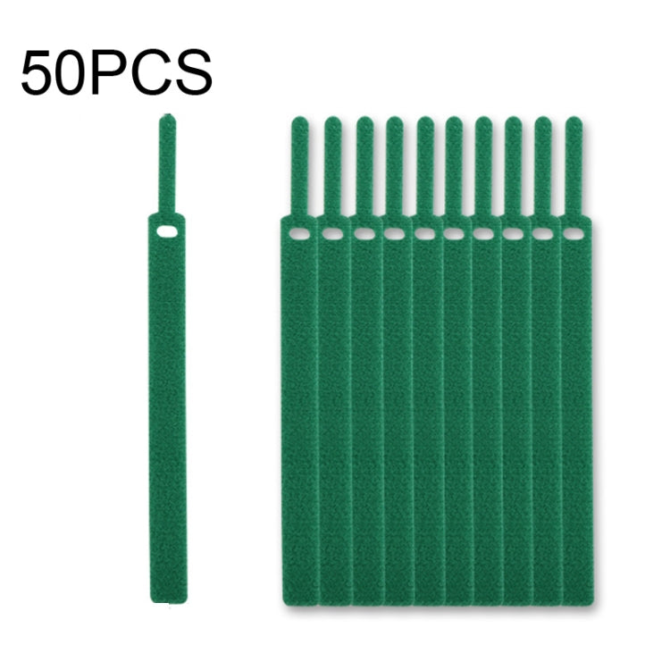 50 PCS Needle Shape Self-adhesive Data Cable Organizer Colorful Bundles 12 x 115mm(Green) - Cable Organizer by PMC TechLife | Online Shopping South Africa | PMC TechLife