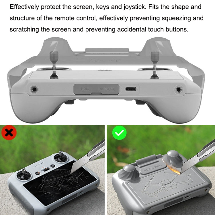Sunnylife MM3-YK466 RC Joystick Screen Scratch Resistant Remote Control Protective Hood for DJI Mini 3 Pro(Grey) - free shipping - PMC TechLife - Order now!
