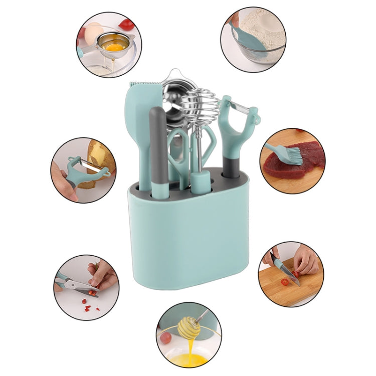 8 PCS / Set Stainless Steel Peeler Kitchen Gadgets Set With Storage Holder - free shipping - PMC TechLife - Order now!