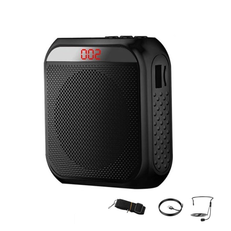 S17 Mini Portable Tour Guide Teaching Loudspeaker with Screen Display(Cool Black) - Loudspeaker by PMC TechLife | Online Shopping South Africa | PMC TechLife