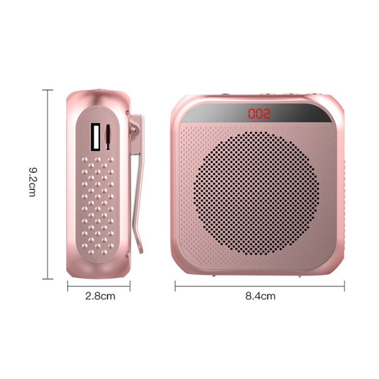 S17 Mini Portable Tour Guide Teaching Loudspeaker with Screen Display(Cool Black) - Loudspeaker by PMC TechLife | Online Shopping South Africa | PMC TechLife