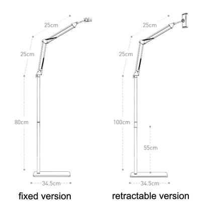 SSKY L10 Home Cantilever Ground Phone Holder Tablet Support Holder, Style: Fixed+Desktop Clip (Black) - Lazy Bracket by SSKY | Online Shopping South Africa | PMC Jewellery