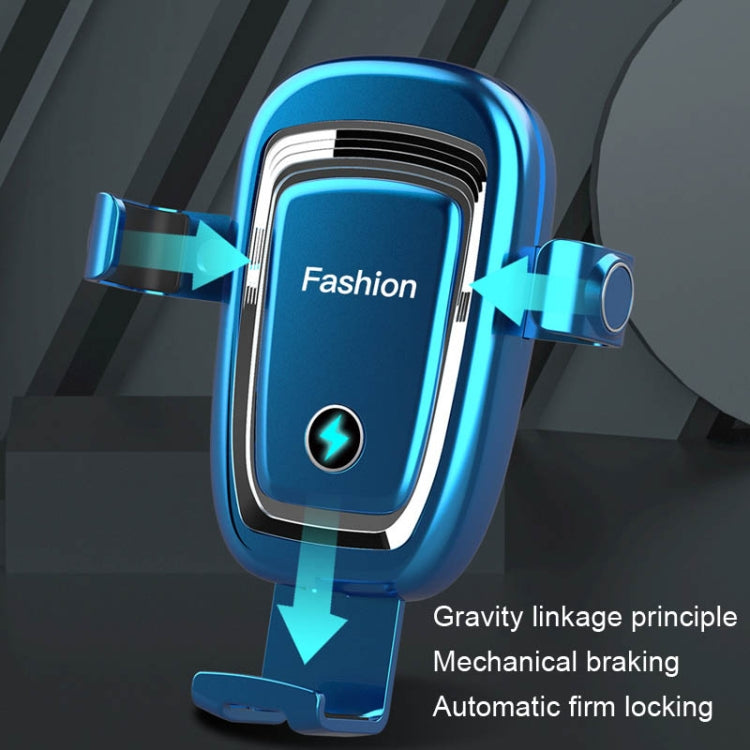 S19 15W Gravity Car Phone Wireless Charging Stand(Black) - Wireless Charger Holders by PMC Jewellery | Online Shopping South Africa | PMC Jewellery