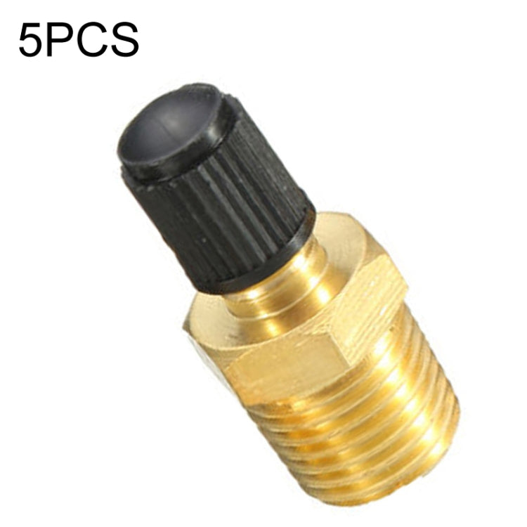 5PCS 1/4 NPT Threaded Nozzles Solid Nickel-Plated Brass Fuel Tank Filling Valve For Air Compressor - Inflatable Pump by PMC TechLife | Online Shopping South Africa | PMC TechLife
