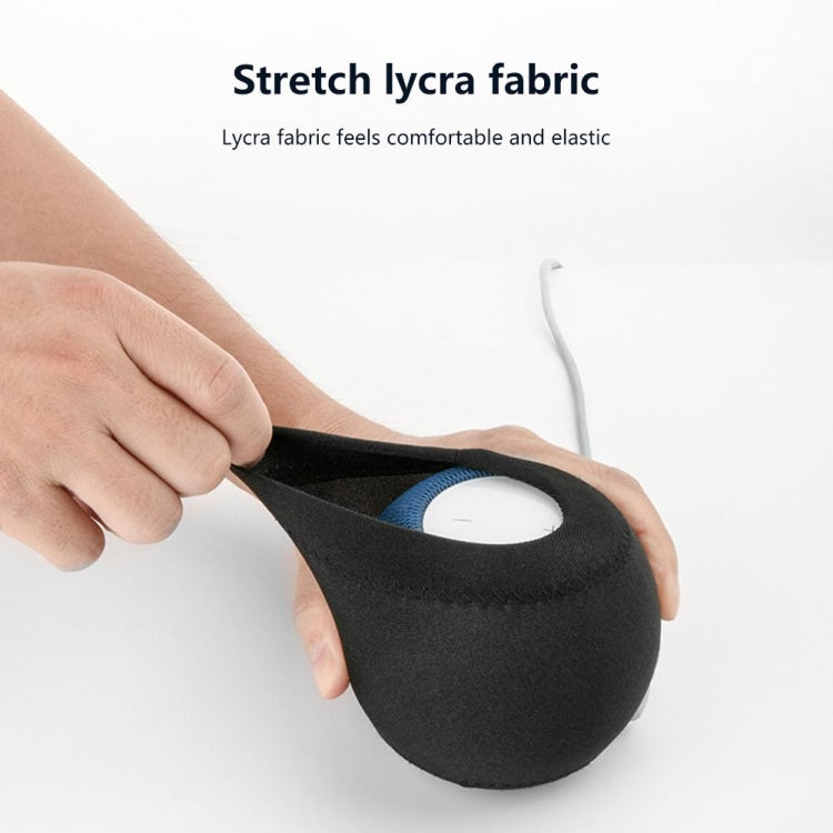 2 PCS For Homepod Mini Smart Speaker Dust Cover Stretch Cloth Audio Protection Cover(Black) - Protective Case by PMC TechLife | Online Shopping South Africa | PMC TechLife