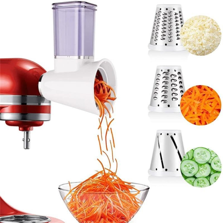 KA-08 For KitchenAid New Cutter Multi-functional Vegetable Cutter Accessories Slicer Grater(White) - Kitchen Machine Accessories by PMC TechLife | Online Shopping South Africa | PMC TechLife