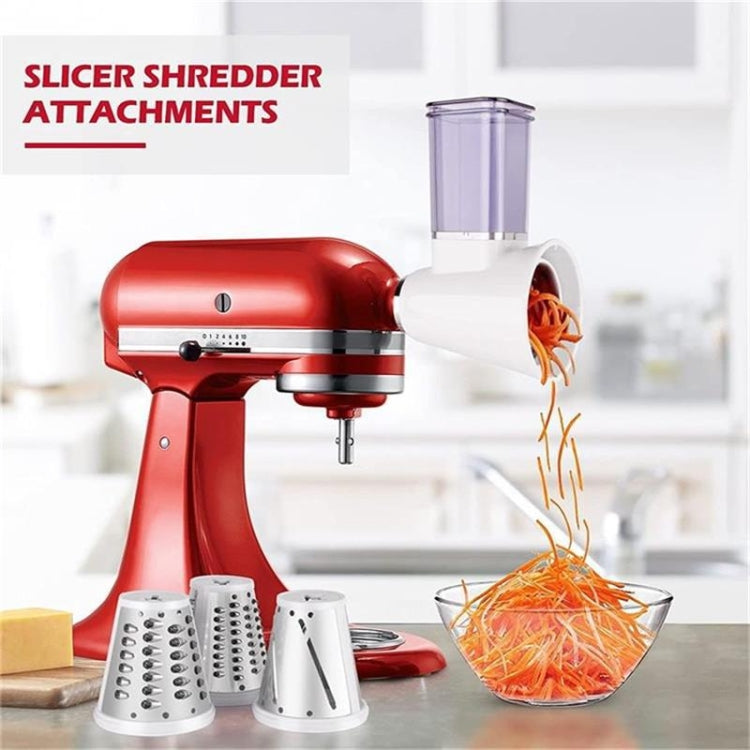 KA-08 For KitchenAid New Cutter Multi-functional Vegetable Cutter Accessories Slicer Grater(White) - Kitchen Machine Accessories by PMC TechLife | Online Shopping South Africa | PMC TechLife