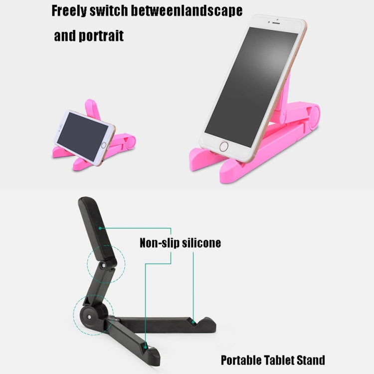 54356 Multifunctional Desktop Universal Foldable Triangular Phone Holder(Black) - Desktop Holder by PMC TechLife | Online Shopping South Africa | PMC TechLife