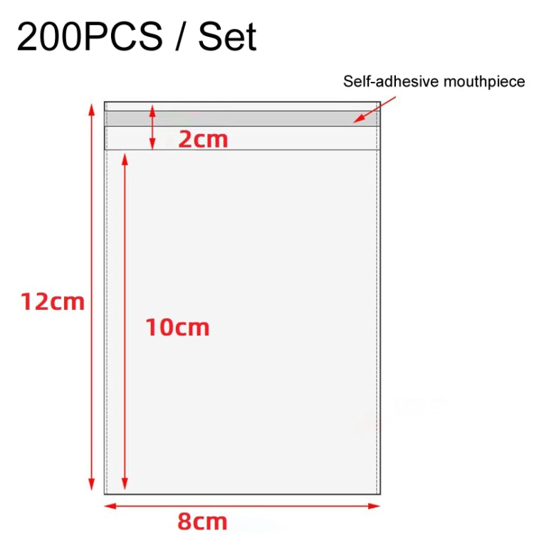 2 Sets CPE Matte Self -Sealed Bag Data Cable Phone Case Packaging Bag, Size: 8x12cm - free shipping - PMC TechLife - Order now!