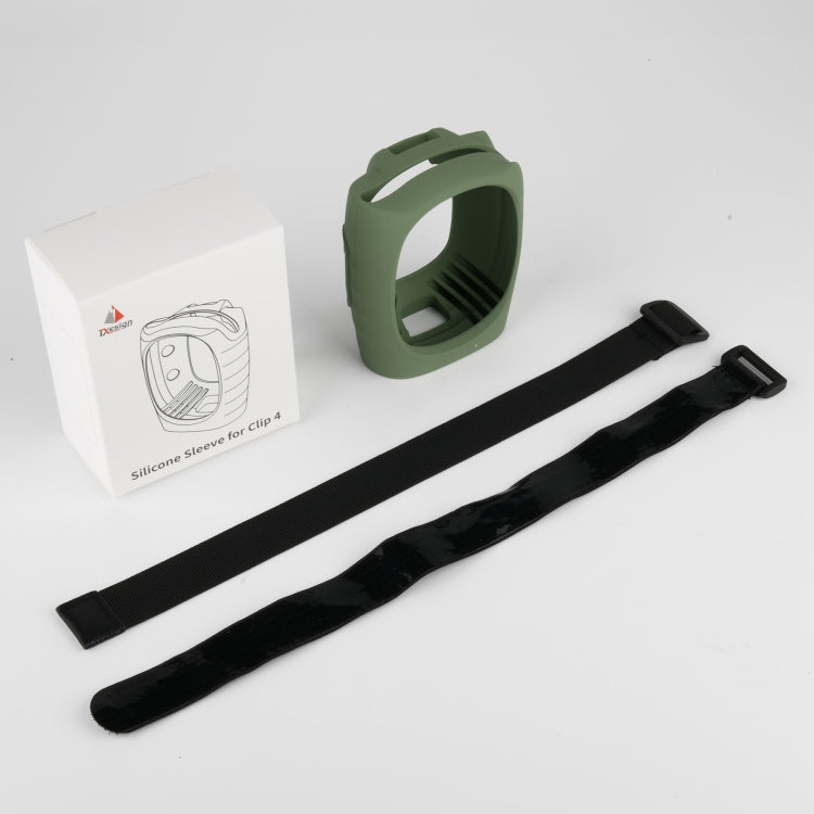 For JBL Clip 4 Bluetooth Speaker Silicone Case Protective Cover With Straps(Green) - Protective Case by PMC TechLife | Online Shopping South Africa | PMC TechLife