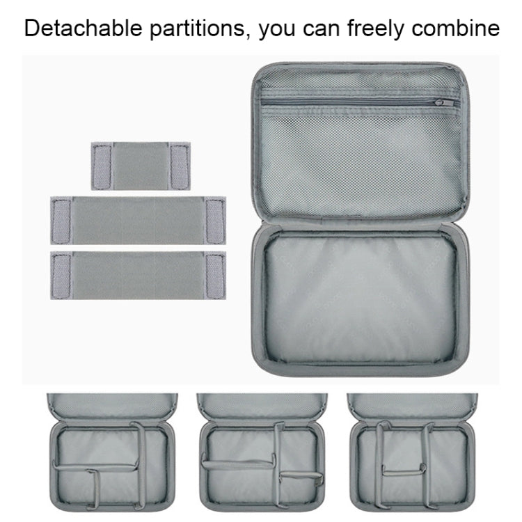 Baona Multifunctional Earphone Data Cable Digital Storage Bag, Spec: Single-layer (Gray) - Digital Storage Bag by Baona | Online Shopping South Africa | PMC TechLife | Buy Now Pay Later Mobicred