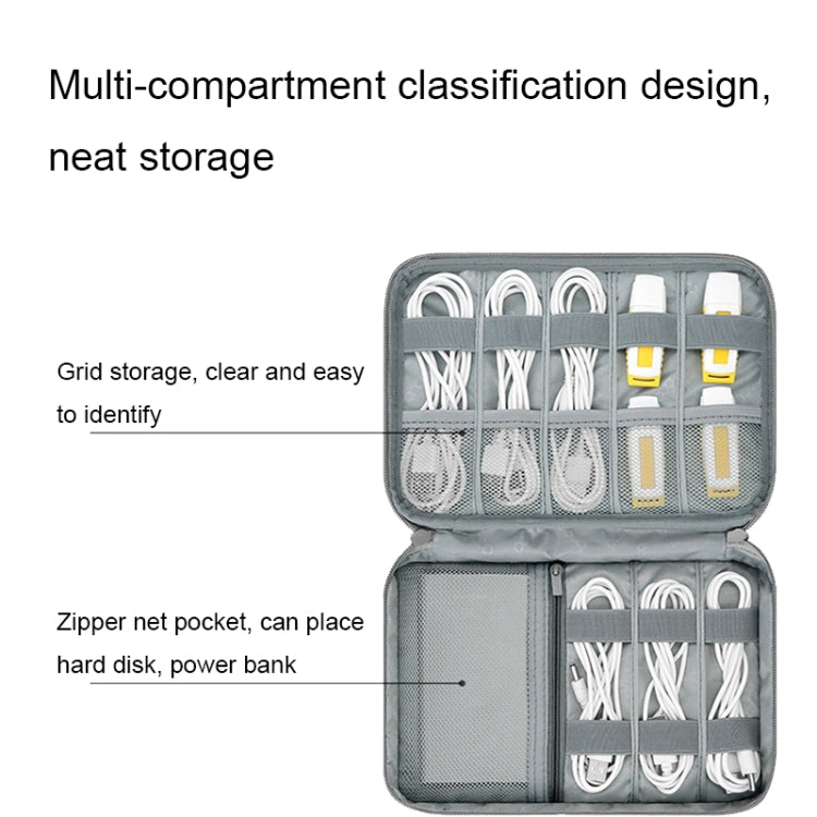 Baona Multifunctional Earphone Data Cable Digital Storage Bag, Spec: Single-layer (Black) - free shipping - PMC TechLife - Order now!