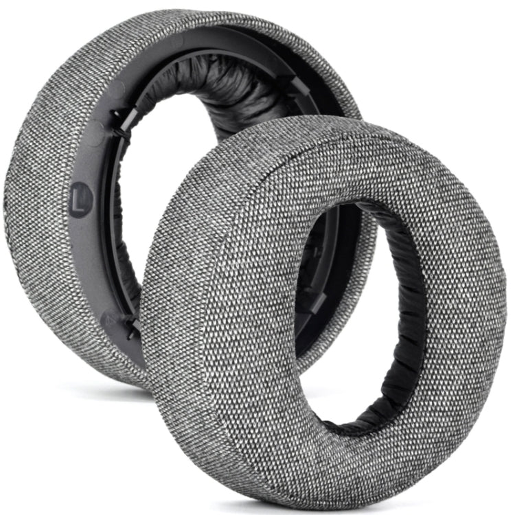 For Sony PS5 Wireless Pulse 3D 2pcs Headphone Replacement Earpads(Burlap Gray) - Earmuff & Pad by PMC TechLife | Online Shopping South Africa | PMC TechLife | Buy Now Pay Later Mobicred