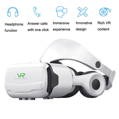 VR SHINECON G02EF+S9 Bluetooth Handle Mobile Phone 3D Virtual Reality VR Game Helmet Glasses With Headset - VR Headset by VR SHINECON | Online Shopping South Africa | PMC Jewellery